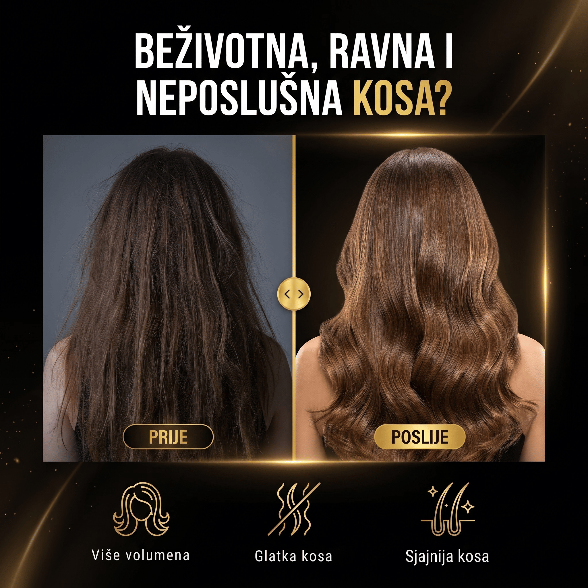 2u1 Četka s toplim zrakom 1200W - Winning Star