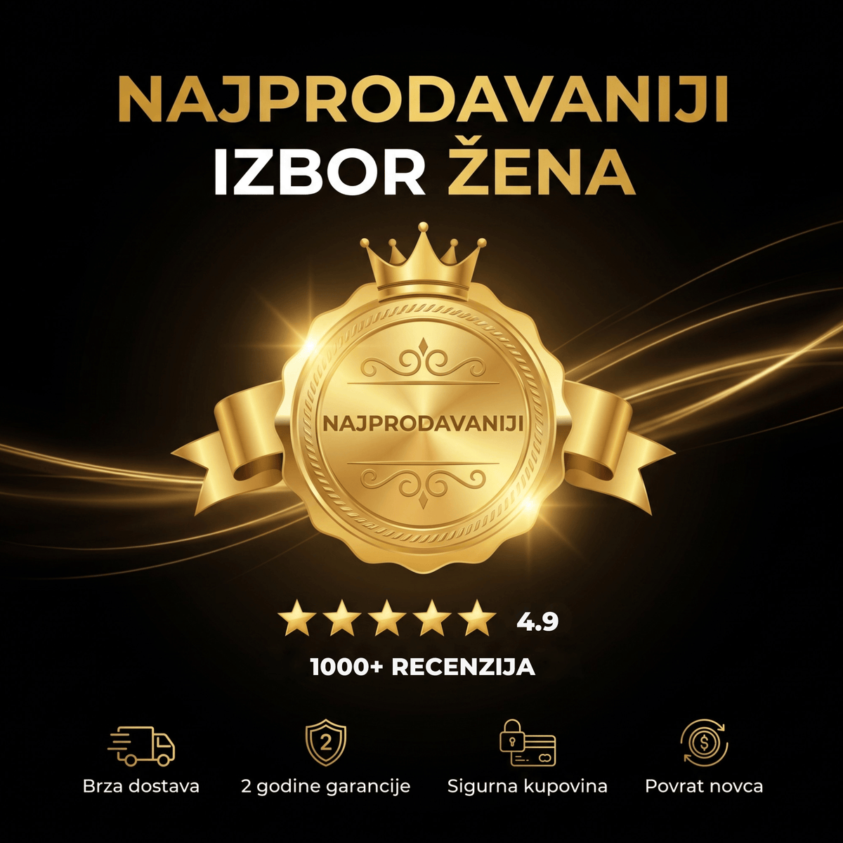 2u1 Četka s toplim zrakom 1200W - Winning Star